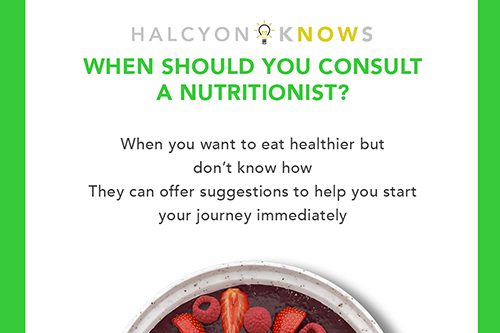 When should you consult a nutritionist
