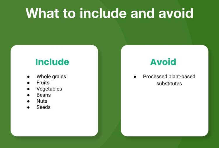 plant-based diet: what to wat and avoid